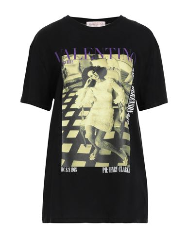 Shop Valentino Garavani Woman T-shirt Black Size M Cotton