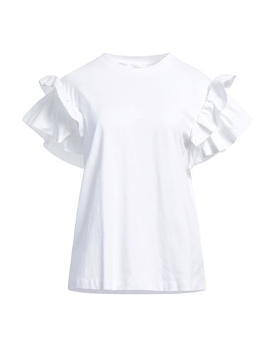 Shop Victoria Victoria Beckham Victoria, Victoria Beckham Woman T-shirt White Size L Organic Cotton, Elastane