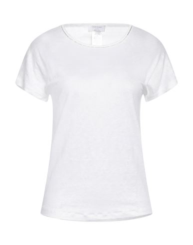 Shop Gran Sasso Woman T-shirt White Size 8 Linen