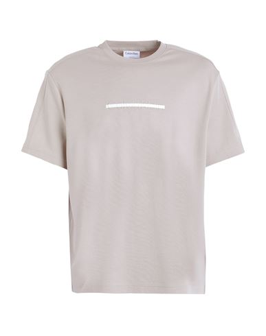 Calvin T-shirts Herren Maulwurfsgrau L,S Herren