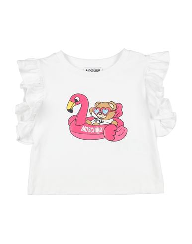 Moschino Kid Babies'  Toddler Girl T-shirt White Size 6 Cotton, Elastane