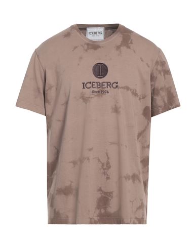Iceberg Man T-shirt Brown Size Xxl Cotton