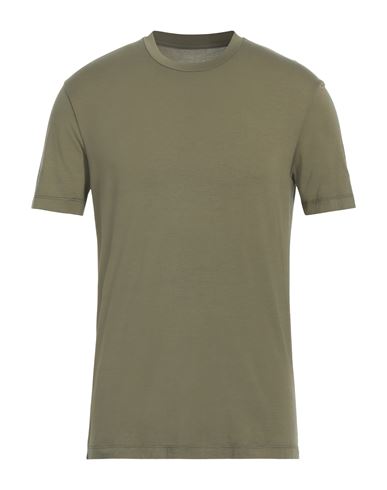 Altea Man T-shirt Military Green Size S Cotton, Elastane