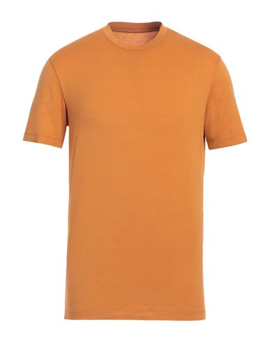 Altea Man T-shirt Mandarin Size S Cotton, Elastane In Orange