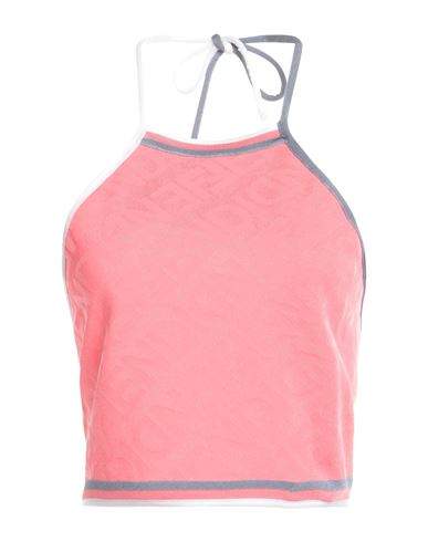 Shop Fendi Woman Top Pink Size 8 Polyester, Polyamide, Polypropylene, Polyurethane