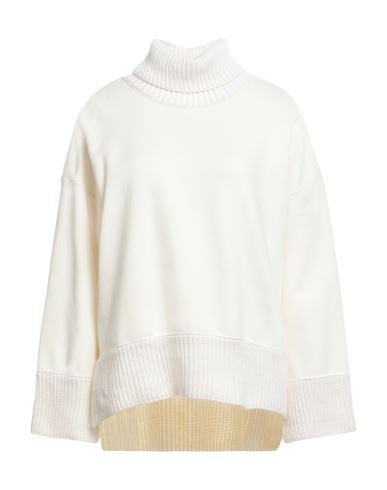 Shop P.a.r.o.s.h P. A.r. O.s. H. Woman Sweatshirt Cream Size L Cotton, Wool In White