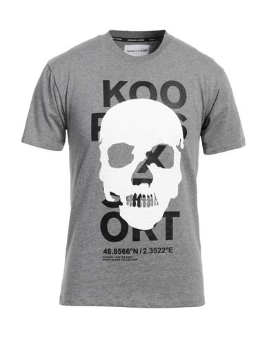 The Kooples Man T-shirt Grey Size Xxs Cotton, Polyester