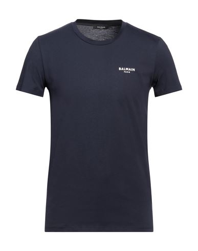Balmain Man T-shirt Navy Blue Size Xxl Cotton