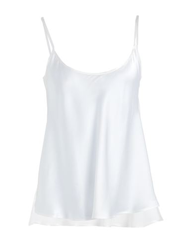 Max & Co . Woman Top Ivory Size 12 Silk In White