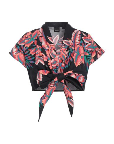 Pinko Woman Top Black Size 8 Cotton In Black