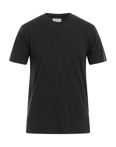 Off-white Man T-shirt Steel Grey Size L Cotton, Elastane