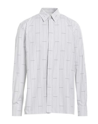 Givenchy Man Shirt Grey Size 16 Cotton