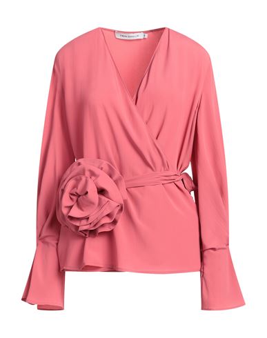 Shop Simona Corsellini Woman Top Pink Size 10 Acetate, Silk