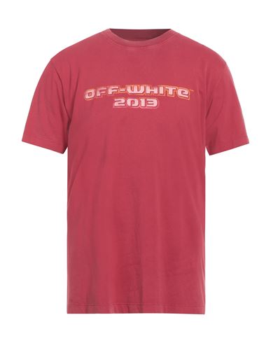 Off-white Man T-shirt Brick Size L Cotton, Elastane