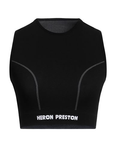 Shop Heron Preston Woman Top Black Size L/xl Polyamide, Elastane
