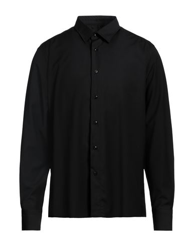 Low Brand Man Shirt Black Size 5 Polyester, Wool, Elastane