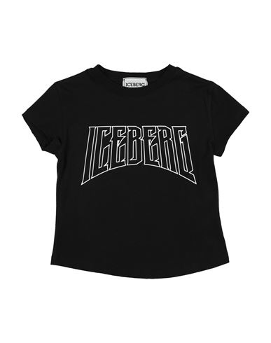 Iceberg Babies'  Toddler Boy T-shirt Black Size 4 Cotton
