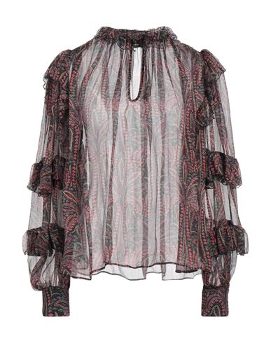 Etro Woman Top Black Size 6 Silk