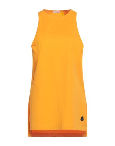 Moncler Woman Tank Top Orange Size M Cotton