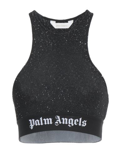 Palm Angels Woman Top Black Size M Polyester, Viscose, Polyamide