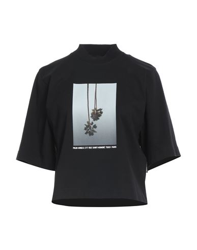 Shop Palm Angels Woman T-shirt Black Size M Cotton, Polyester