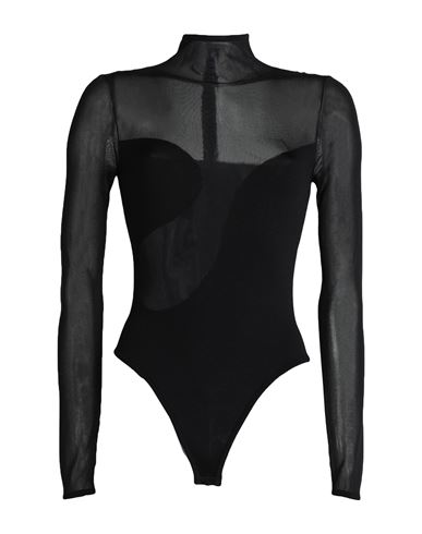 Shop Nensi Dojaka Woman Bodysuit Black Size M Viscose, Polyester, Polyamide