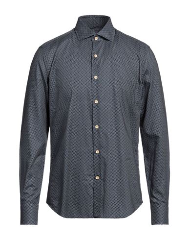 Sonrisa Man Shirt Navy Blue Size 17 Cotton