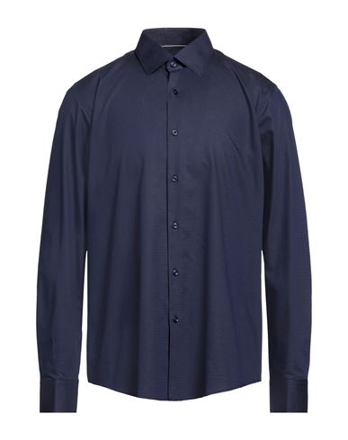 Hugo Boss Boss Man Shirt Midnight Blue Size 15 ½ Cotton, Elastane