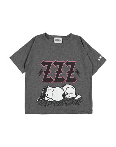 Iceberg Babies'  Toddler Girl T-shirt Grey Size 4 Cotton In Gray