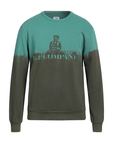 C.p. Company C. P. Company Man Sweatshirt Green Size Xl Cotton In Green