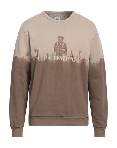C.p. Company C. P. Company Man Sweatshirt Sand Size Xl Cotton In Beige