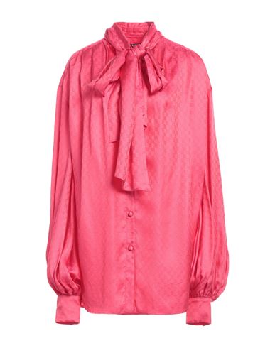 Shop Balmain Woman Shirt Garnet Size 6 Silk, Viscose In Red