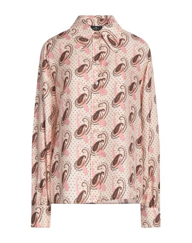 Shop Etro Woman Shirt Blush Size 12 Silk In Pink