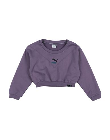 Shop Puma Toddler Girl Sweatshirt Mauve Size 6 Cotton, Polyester In Purple