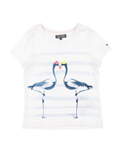 Shop Tommy Hilfiger Toddler Girl T-shirt White Size 5 Cotton