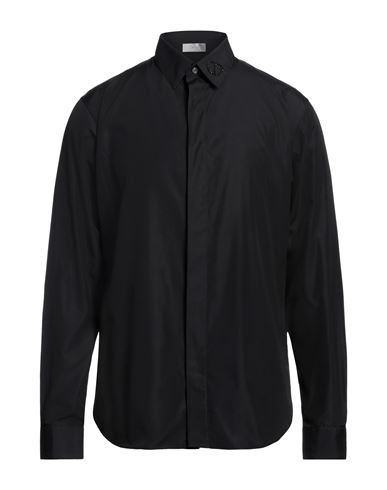 Dior Homme Man Shirt Black Size 15 ¾ Cotton, Polyester, Synthetic Fibers