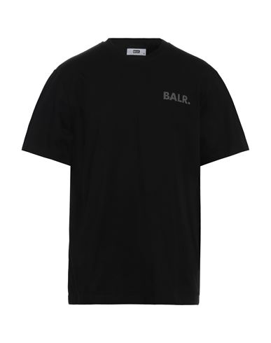 BALR. BALR. MAN T-SHIRT BLACK SIZE XL ORGANIC COTTON