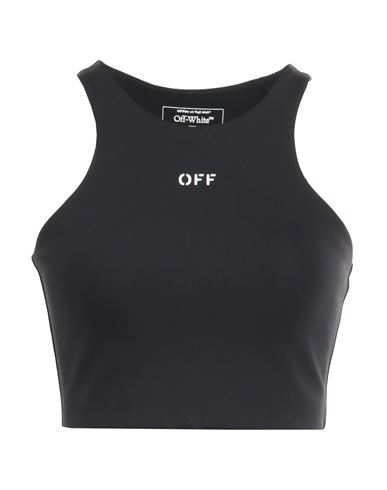 Off-white Woman Top Black Size S Polyamide, Elastane