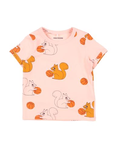 Mini Rodini Babies'  Toddler Girl T-shirt Pink Size 5 Organic Cotton, Elastane