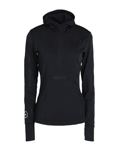 Adidas By Stella Mccartney Asmc Tpa Longsleeve Woman Top Black Size 8 Recycled Polyester, Elastane