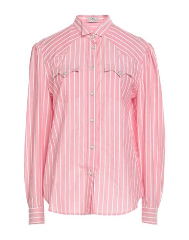 Etro Woman Shirt Pink Size 12 Cotton