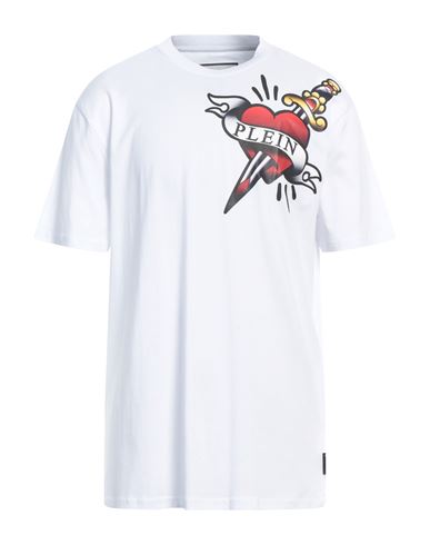 Philipp Plein Man T-shirt White Size Xl Cotton