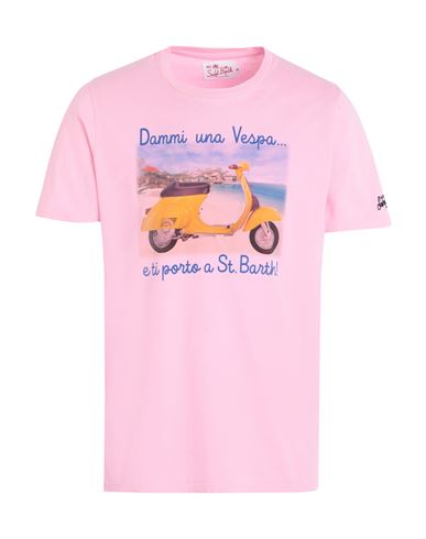 Mc2 Saint Barth Jack Man T-shirt Pink Size L Cotton