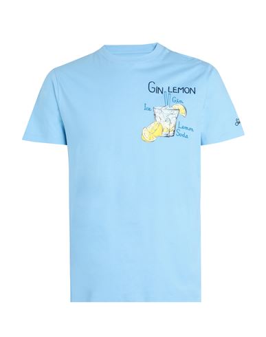 Shop Mc2 Saint Barth Tshirt Man Man T-shirt Light Blue Size L Cotton