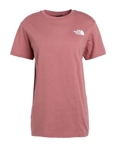 The North Face W S/s Relaxed Redbox Tee Woman T-shirt Pastel Pink Size L Cotton