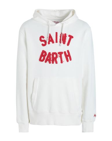 Mc2 Saint Barth Manhattan Man Sweatshirt Off White Size L Cotton