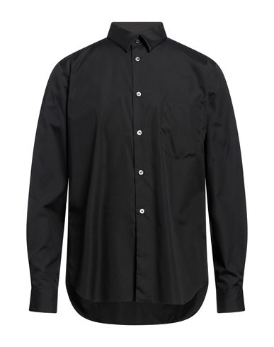 Comme Des Garçons Man Shirt Black Size L Cotton, Polyester