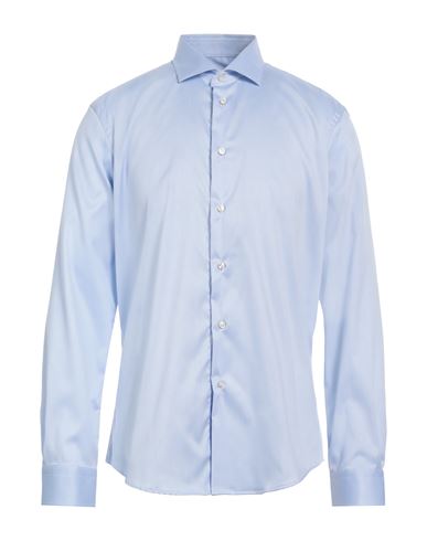 Brian Dales Man Shirt Light Blue Size 15 ½ Cotton, Elastane