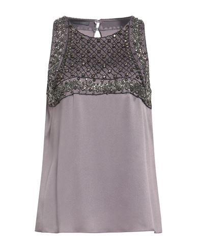 Alberta Ferretti Woman Top Lilac Size 6 Acetate, Silk In Multi