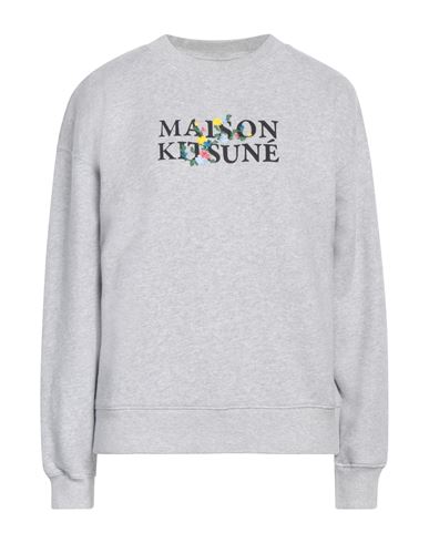 MAISON KITSUNÉ MAISON KITSUNÉ WOMAN SWEATSHIRT GREY SIZE L COTTON 
